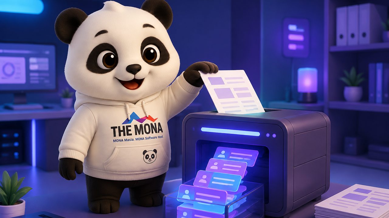Minh hoạ cách AI nhập liệu MONA hoạt động: nhận ảnh hoặc PDF chứng từ, OCR và bóc đúng trường, kiểm hợp lệ, đẩy vào ERP, phần ngờ chuyển người duyệt