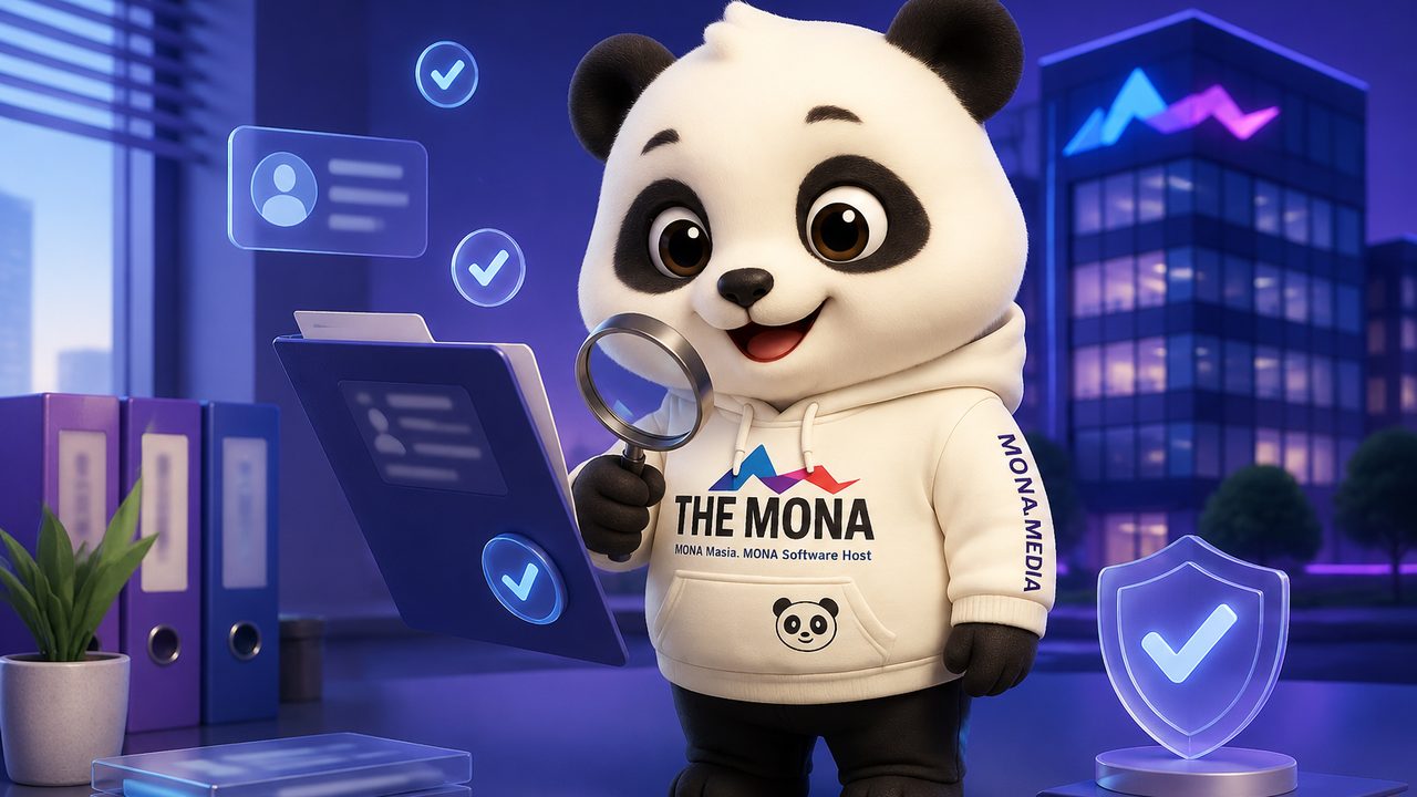 Minh hoạ AI onboarding khách doanh nghiệp KYB của MONA: thu hồ sơ, thẩm định giấy phép và rủi ro, soạn và ký hợp đồng, thiết lập tài khoản và quyền