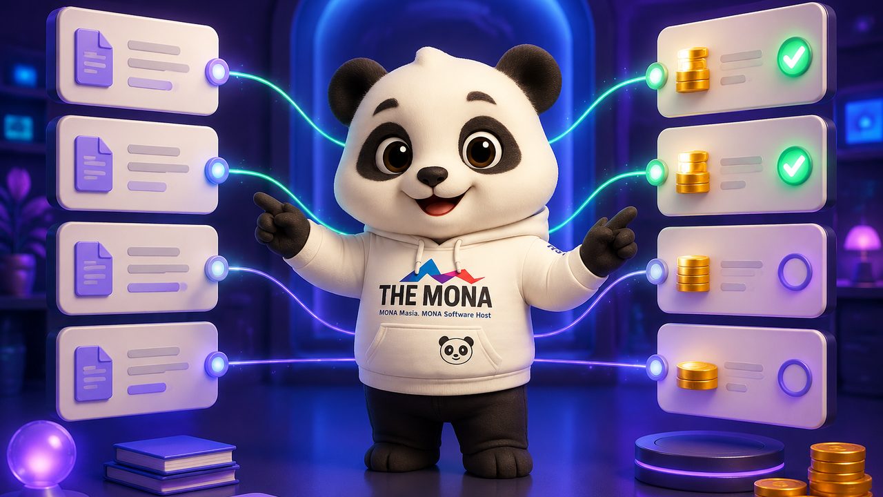 Minh hoạ AI đối soát công nợ MONA: gom hoá đơn thanh toán sao kê, ghép khớp tự động, tìm và phân loại khoản lệch, đề xuất xử lý và nhắc nợ