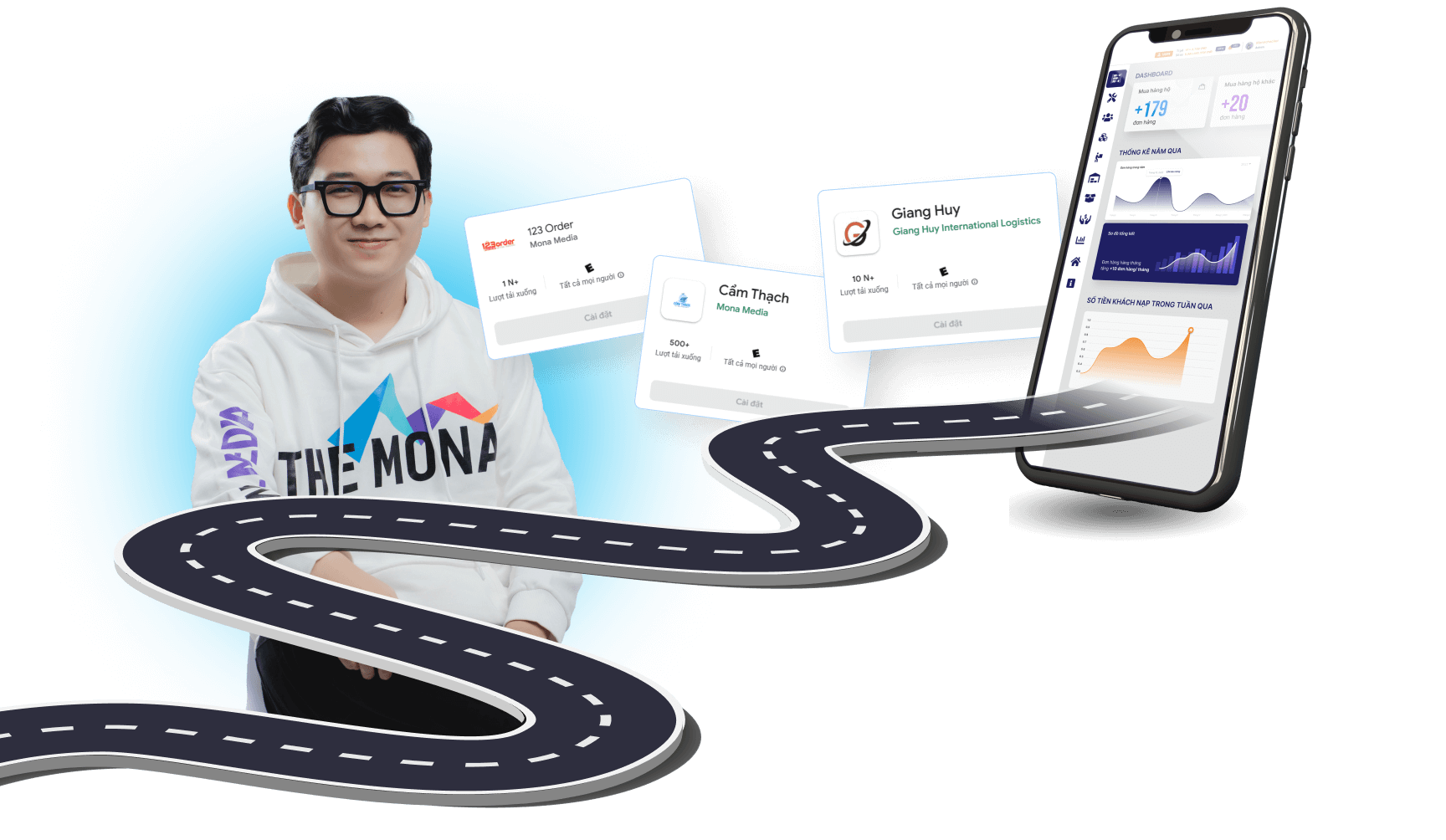 App khách theo dõi đơn nhập hàng Trung Quốc trên điện thoại